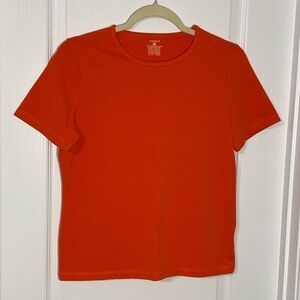 Y2K Jones NY Cropped Crewneck Short Sleeve Tee Vintage Red Small